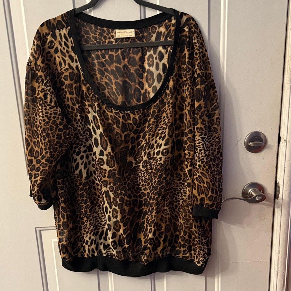 Bobbie Brooks Animal Print top